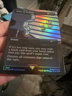 MTG | SpongeBob SLD| Force of Despair (1936) | 🌈🌟Rainbow Foil 🌟🌈 - Image 3