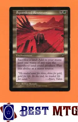 Magic The Gathering MTG Squandered Resources 137 #G Visions - Image 1