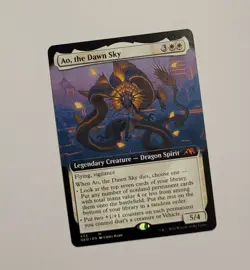 MTG Ao the Dawn Sky Extended Art NEO Kamigawa Neon Dynasty Mythic Rare Magic 433 - Image 1