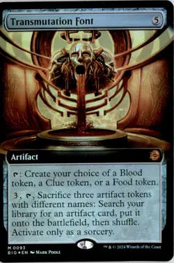 Transmutation Font (Extended Art) Outlaws of Thunder Junction: Big Score Foil NM - Image 1