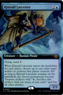 Kitesail Larcenist (Extended Art) The Lost Caverns of Ixalan LCI Foil NM - Image 1