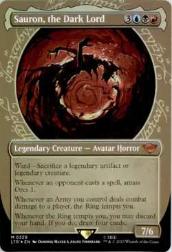 Sauron, the Dark Lord (Showcase) The Lord of the Rings: LTR Foil NM - Image 1