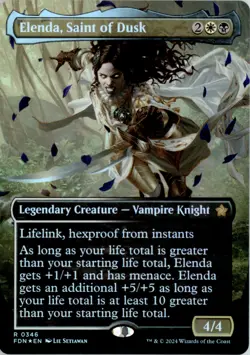 Elenda, Saint of Dusk (Borderless) Foundations FDN Foil NM - Image 1