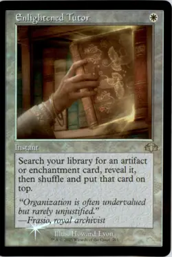 Enlightened Tutor (Retro Frame) Dominaria Remastered DMR Foil NM - Image 1