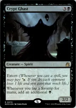 Crypt Ghast Ravnica Remastered RVR Foil NM - Image 1