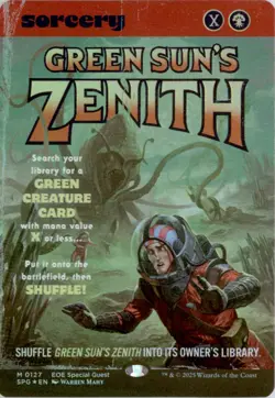 Green Sun's Zenith (Showcase) Special Guests SPG Foil NM - Image 1