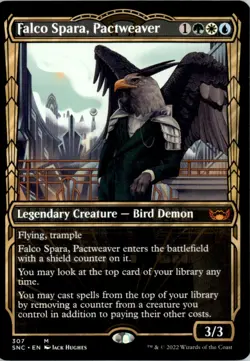 Falco Spara, Pactweaver (Showcase) Streets of New Capenna SNC Normal NM - Image 1