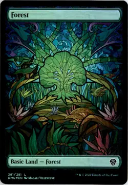 Forest (Showcase) Dominaria United DMU Foil NM - Image 1