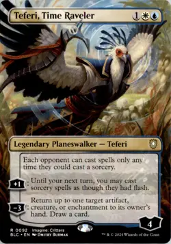 Teferi, Time Raveler (Borderless) Commander: Bloomburrow BLC Normal NM - Image 1