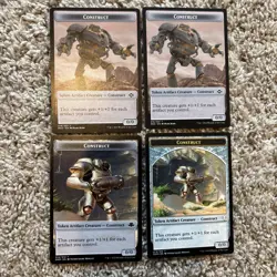***CONSTRUCT TOKENS X4***MTG MAGIC DOMINARIA+MODERN HORIZONS - Image 1