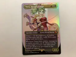 MTG Final Fantasy TERRA, HERALD OF HOPE Borderless Foil NM (BIN) Graded Power - Image 1