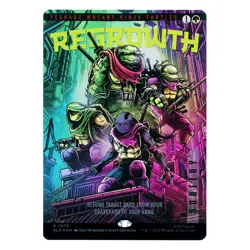 Regrowth #7075 (BONUS FOIL) ~ MTG Secret Lair TMNT Teenage Mutant Ninja Turtles - Image 2