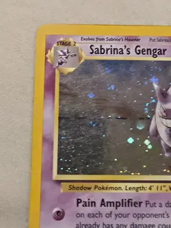Pokemon TCG Sabrina's Gengar Gym Challenge Holo Card 14/132 Vintage *Swirl* MP 2 - Image 4