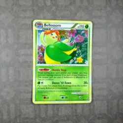 Pokemon TCG Bellossom 1/90 Undaunted (UD) Holo Rare HGSS 2010 LP - Image 1