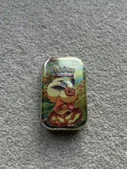 Pokemon Flareon Prismatic Evolutions Mini Tin Brand New✅ Fast Shipping🚚 - Image 1