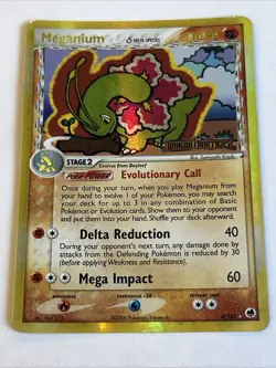 Meganium (Delta Species) 4/101 Dragon Frontiers Holo Pokemon TCG Card LP - Image 1