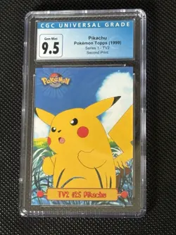 1999 Pokemon Topps Pikachu Series 1 CGC 9.5 - Image 1