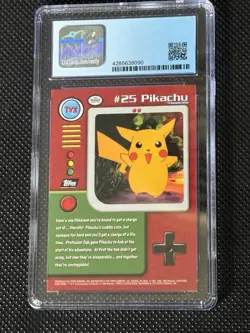 1999 Pokemon Topps Pikachu Series 1 CGC 9.5 - Image 2