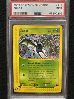 2003 Pokemon Skyridge Zubat 117/144 PSA 9 Mint - Image 1