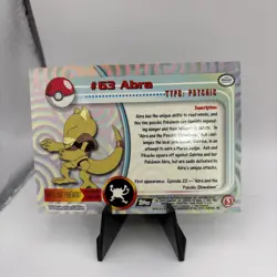 2000 Topps Chrome Pokemon: Abra #63 - NM - Image 2