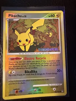 Pokemon TCG Pikachu LV.15 Diamond & Pearl 94/123 Burger King Promos - Image 1