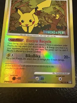 Pokemon TCG Pikachu LV.15 Diamond & Pearl 94/123 Burger King Promos - Image 4