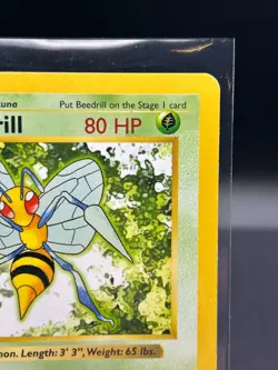 Beedrill Pokemon TCG 17/102 Base Set (1999) SHADOWLESS! Vintage Card - Image 3
