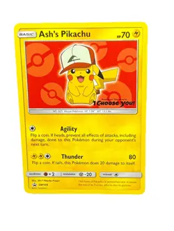 Ash's Pikachu SM109 Sun & Moon Black Star Promo Pokemon - Image 1