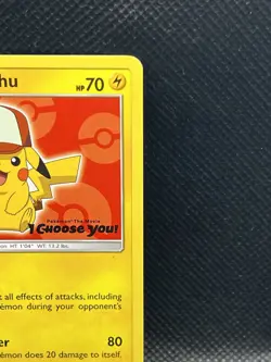 Ash's Pikachu SM109 Sun & Moon Black Star Promo Pokemon - Image 4