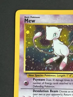 Pokemon TCG Mew 9 Wotc Promo Black Star LP SWIRL - Image 5