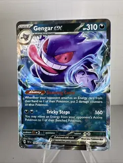 Pokemon TCG Gengar EX Double Rare Temporal Forces 104/162 S&V Near Mint - Image 1