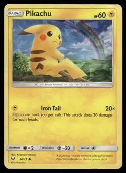 2016 Pokemon Deck Exclusives Pikachu #028/073 – Raw Ungraded - Image 1