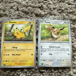 Pokemon Together Pikachu/Eevee 151 PokePost Pop-Up Promo 025/133 New Sealed - Image 1