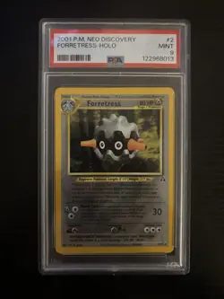 POKEMON TCG FORRETRESS NEO DISCOVERY HOLO RARE 2/75 2001 PSA 9 - Image 1