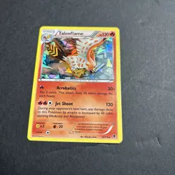 Pokemon TCG Talonflame Phantom Forces 10/119 Cracked Ice Holo Rare Card - Image 1