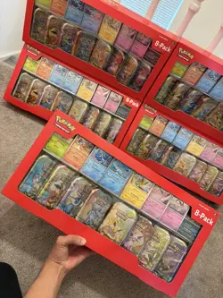 Pokemon TCG: Prismatic Evolutions Costco Mini Tins 8 Pack - New & Sealed - Image 1
