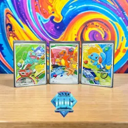 Pokemon TCG First Partner Illustration Collection Series 1 Kanto GEN 1 Starters - Image 1