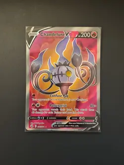 Chandelure V 247/264 Fusion Strike Full Art Ultra Rare Pokemon TCG NM - Image 1