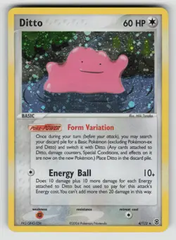 Ditto 4/112 Holo Rare FireRed & LeafGreen Pokemon Holo LP - Image 1