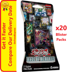 20 x YU-GI-OH! TCG Maze of Memories 7x Foil card Blister Pack - Image 1
