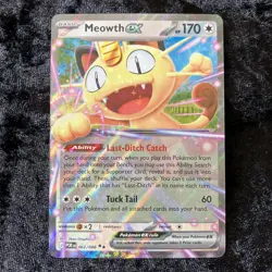 Pokemon Meowth EX 062/088 Double Rare Pokemon Perfect Order NM - Image 1