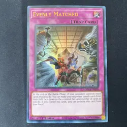 Yugioh! LP Evenly Matched - MAMA-EN099 - Ultra Rare - 1st Edition Lightly Played - Image 1