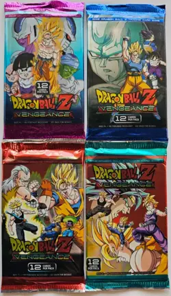 Dragon Ball Z Vengeance Trading Card Game (4 Booster Pack Lot Set) CCG TCG - Image 2