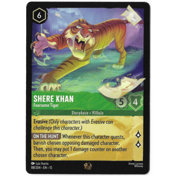 Disney Lorcana Shere Khan-Fearsome Tiger 88/204 Legendary Regular - Image 1
