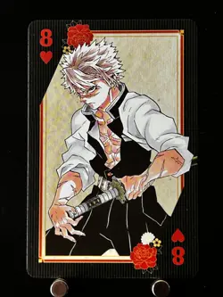 Sanemi Shinazugawa Demon Slayer Kimetsu no Yaiba Playing Card H8 Japanese Rare - Image 1