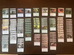 MTG Sliver LOT 107 Cards Total - Gemhide, Sinew, Virulent, Fury, Reflex, Might - Image 1