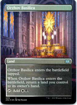 Orzhov Basilica (Borderless) - FOIL - Double Masters 2022 - 409 NM - Image 1