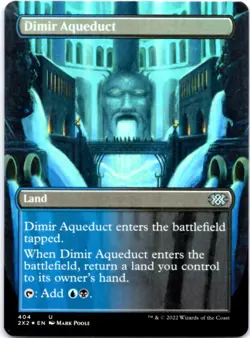 Dimir Aqueduct (Borderless) - FOIL - Double Masters 2022 - 404 NM - Image 1