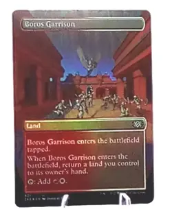 Borros Garrison 401 -Rare Double Masters 2022 Foil Etched Borderless MTG NM/M - Image 1