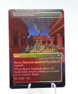 Borros Garrison 401 -Rare Double Masters 2022 Foil Etched Borderless MTG NM/M - Image 3